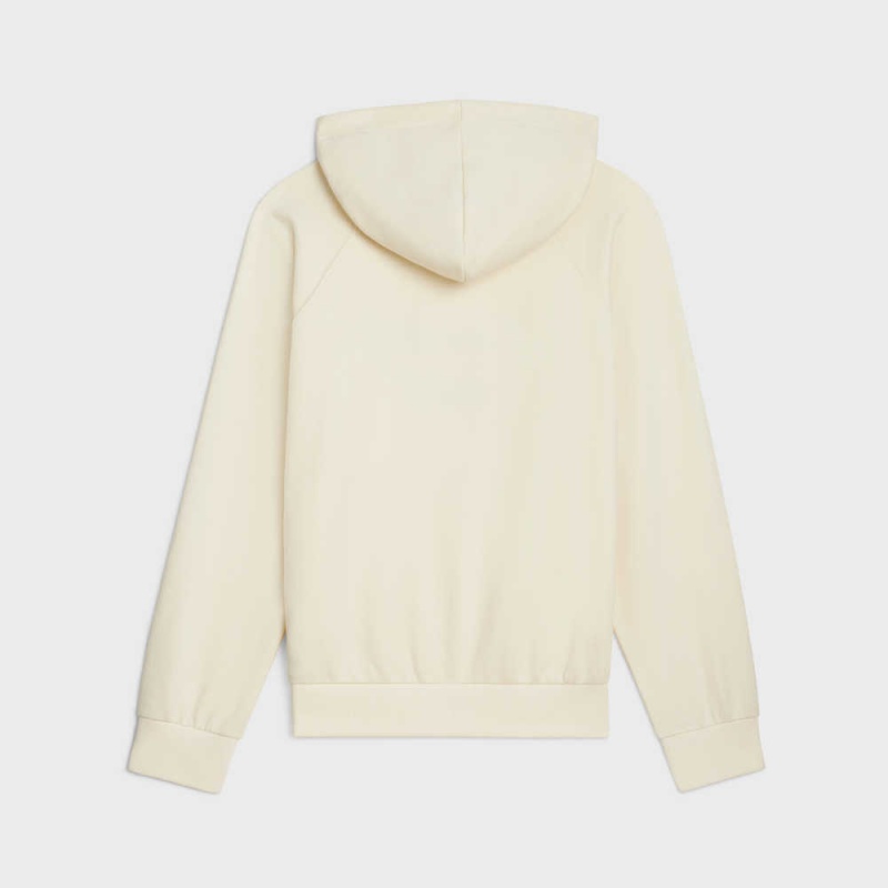 Celine Paris 70 S Hoodie In Baumwoll And Cashmere Sweatshirts Weiß Navy | CL-592807